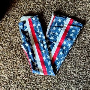 Free people stars & stripes flare pants